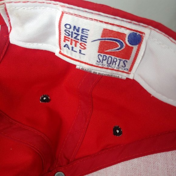 Vintage Chicago Bulls Sports Specialties Cap Youth NBA Red Black Embroidered - Picture 7 of 12